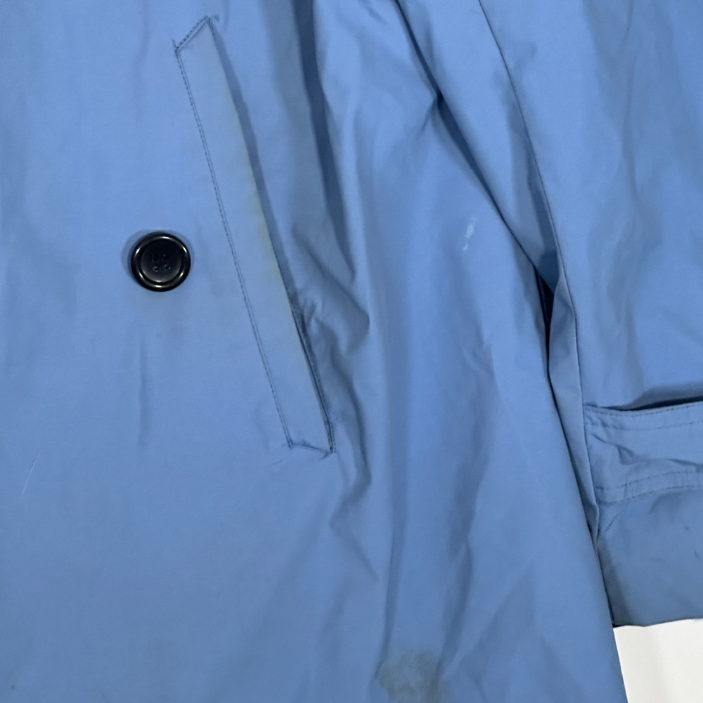Disney Worldwide Unisex Cast Member Blue Trench Jacket Size XL Employee Coat - Picture 5 of 16